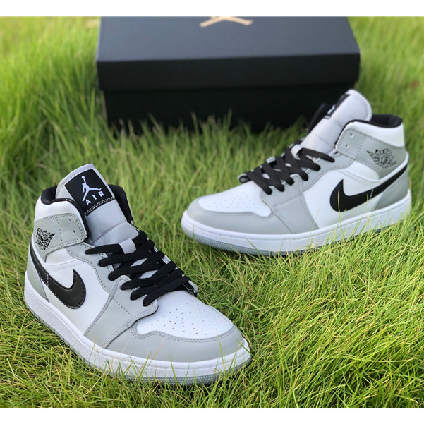 Air Jordan 1 Mid “Light Smoke Grey” Sneaker - DopestKickz