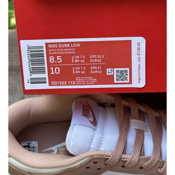 Nike Dunk Low ''Rose Whisper'' Sneaker    DD1503 118 - DopestKickz