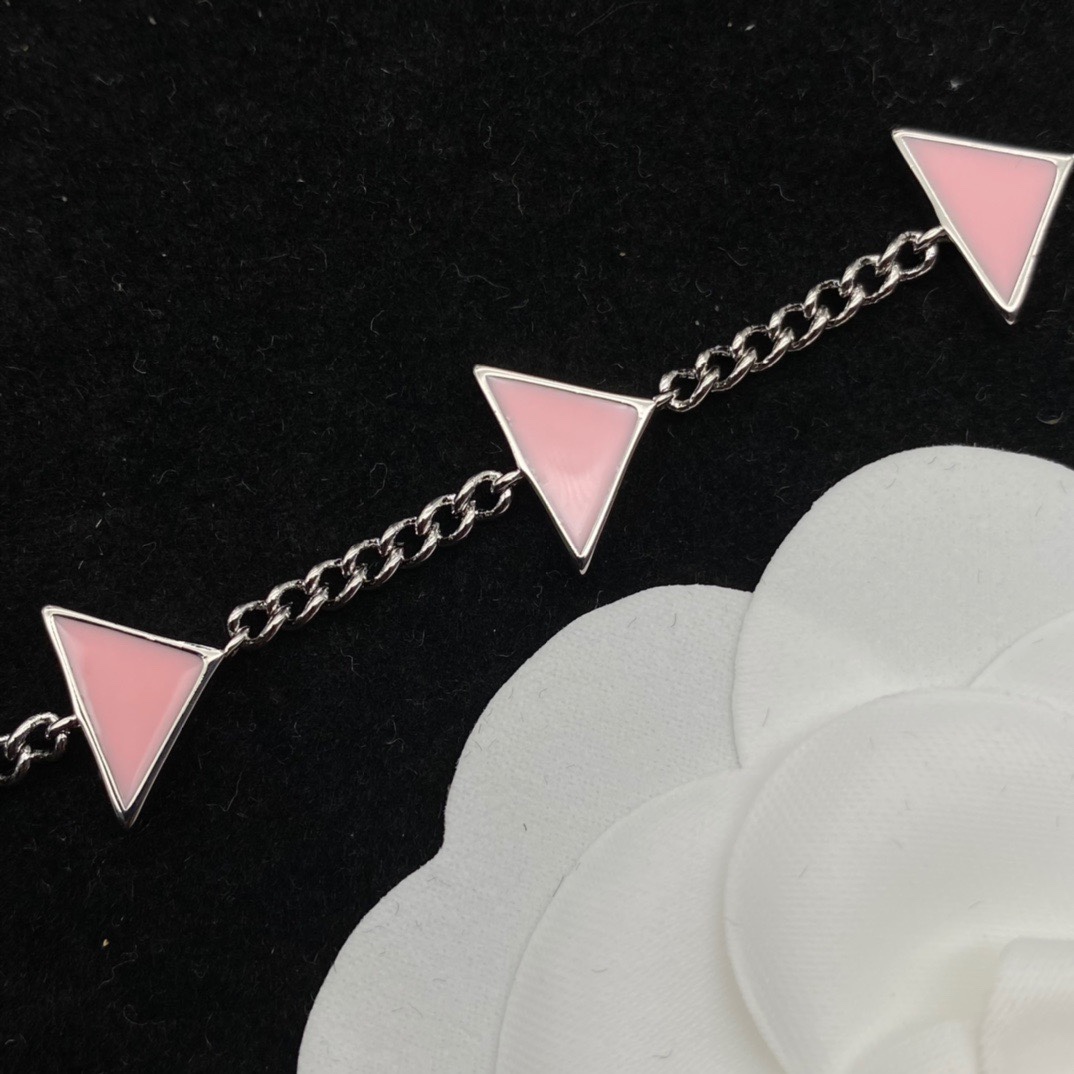 Prada Symbole Bracelet In Alabaster Pink - DopestKickz