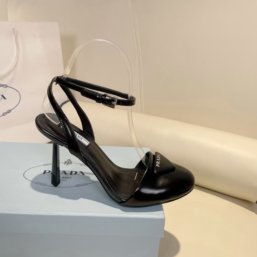 Prada Patent Leather Sling-Back Pumps - DopestKickz