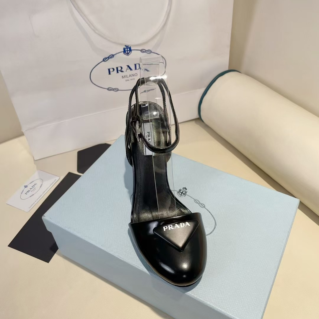 Prada Patent Leather Sling-Back Pumps - DopestKickz