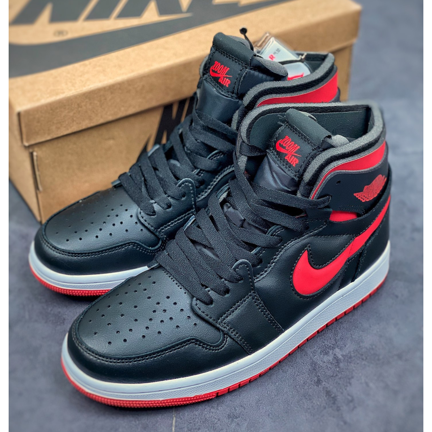 Nike Air Jordan 1 Zoom Air Cmft ''Bred'' Sneaker  CT0979-006 - DopestKickz