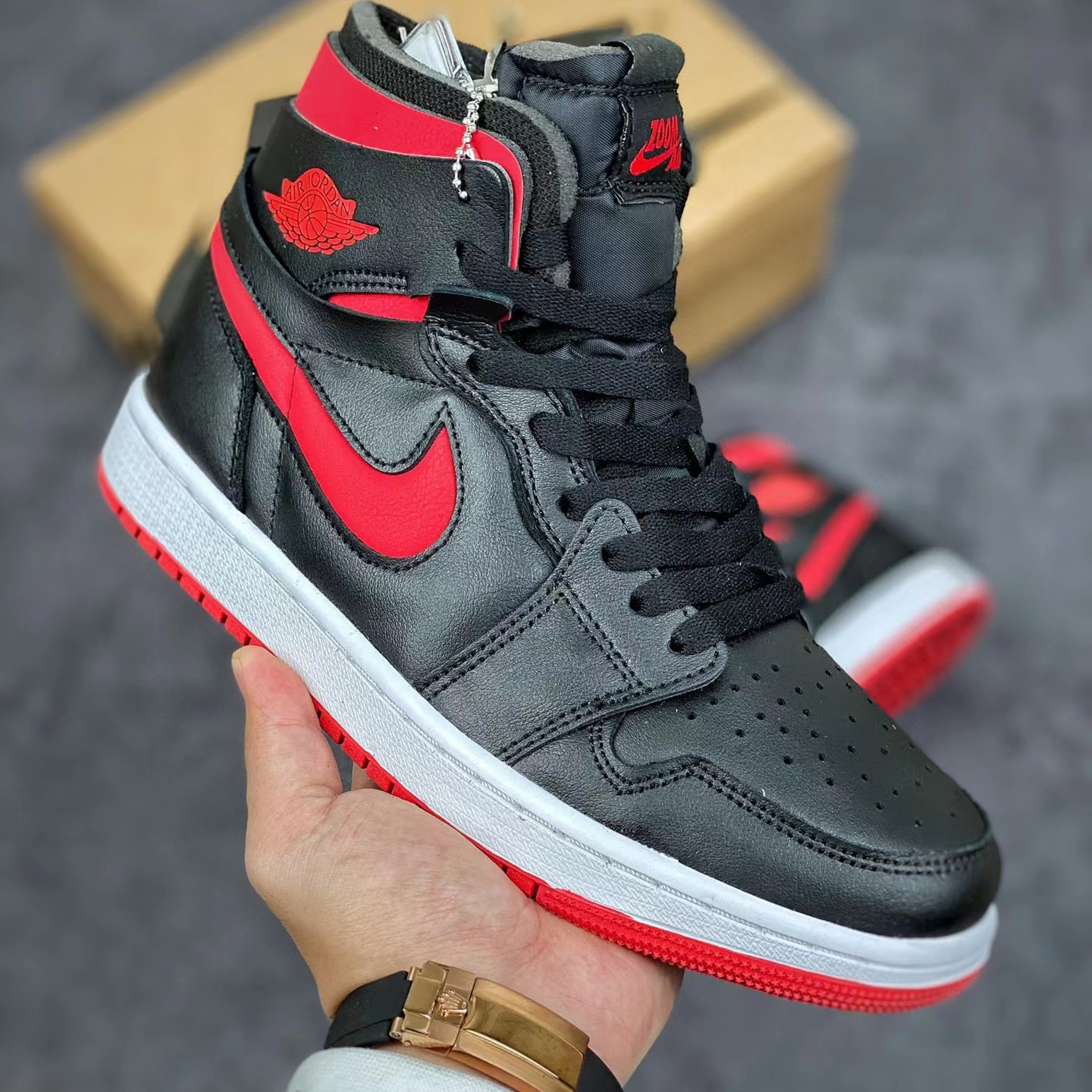 Nike Air Jordan 1 Zoom Air Cmft ''Bred'' Sneaker  CT0979-006 - DopestKickz