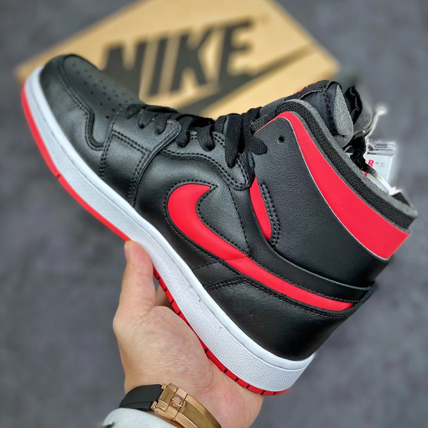 Nike Air Jordan 1 Zoom Air Cmft ''Bred'' Sneaker  CT0979-006 - DopestKickz