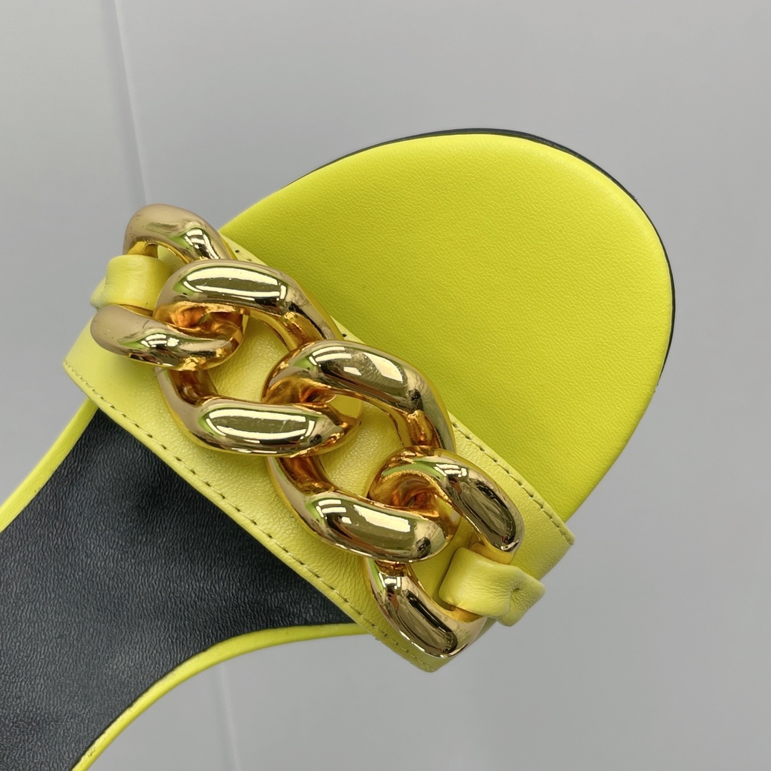 Versace Chain Mid-Heel Sandals— Heel height：70mm - DopestKickz