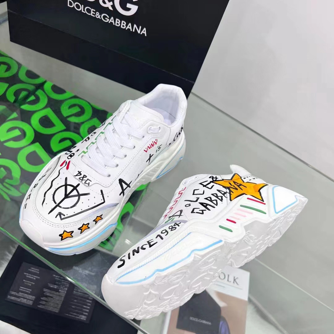 Dolce & Gabbana Calfskin Nappa Daymaster Sneakers - DopestKickz