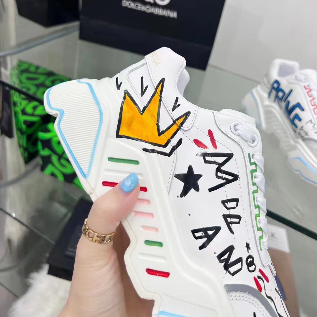 Dolce & Gabbana Calfskin Nappa Daymaster Sneakers - DopestKickz