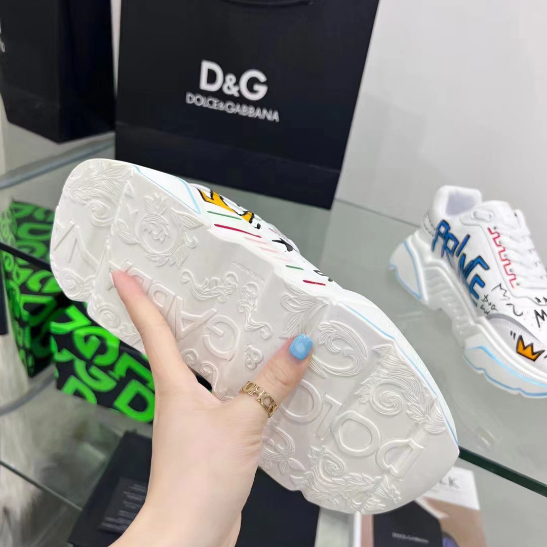 Dolce & Gabbana Calfskin Nappa Daymaster Sneakers - DopestKickz