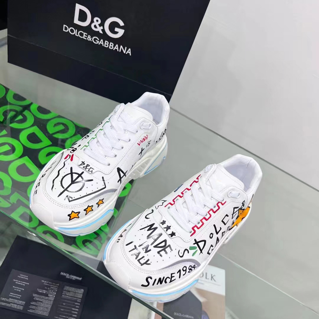 Dolce & Gabbana Calfskin Nappa Daymaster Sneakers - DopestKickz