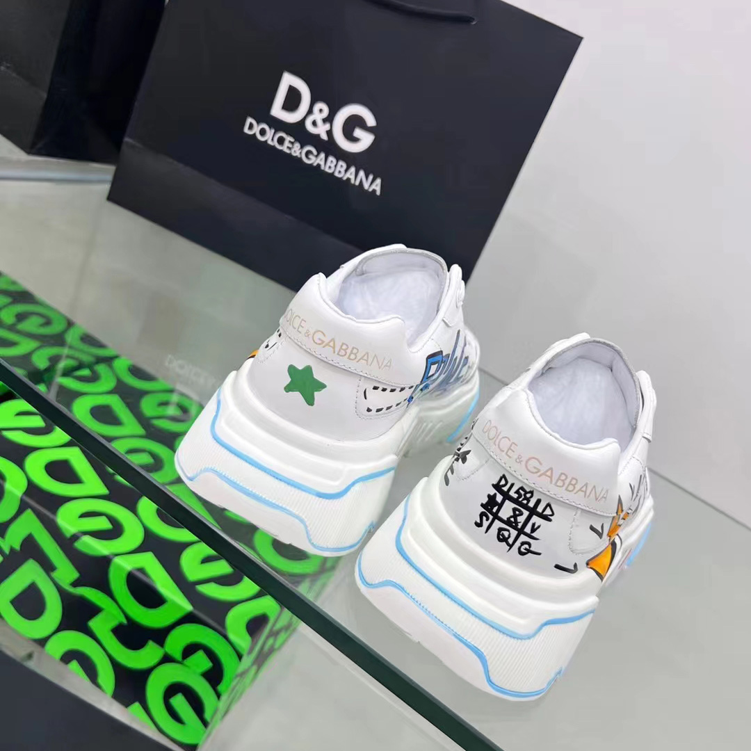 Dolce & Gabbana Calfskin Nappa Daymaster Sneakers - DopestKickz