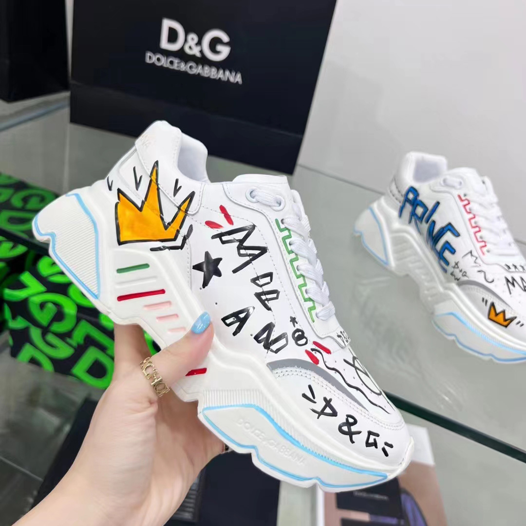 Dolce & Gabbana Calfskin Nappa Daymaster Sneakers - DopestKickz