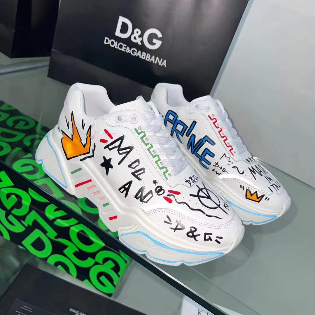 Dolce & Gabbana Calfskin Nappa Daymaster Sneakers - DopestKickz