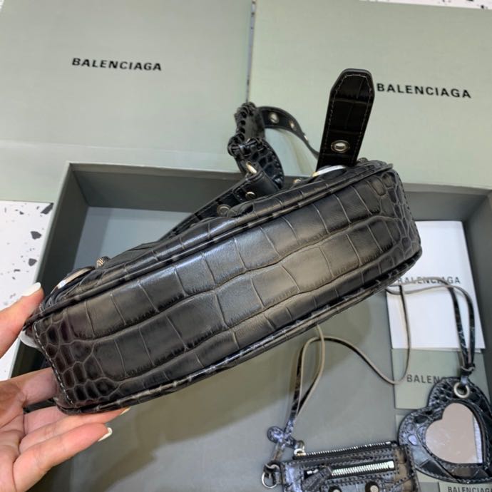 Balenciaga Le Cagole XS Shoulder Bag In Black(26-12-6cm) - DopestKickz