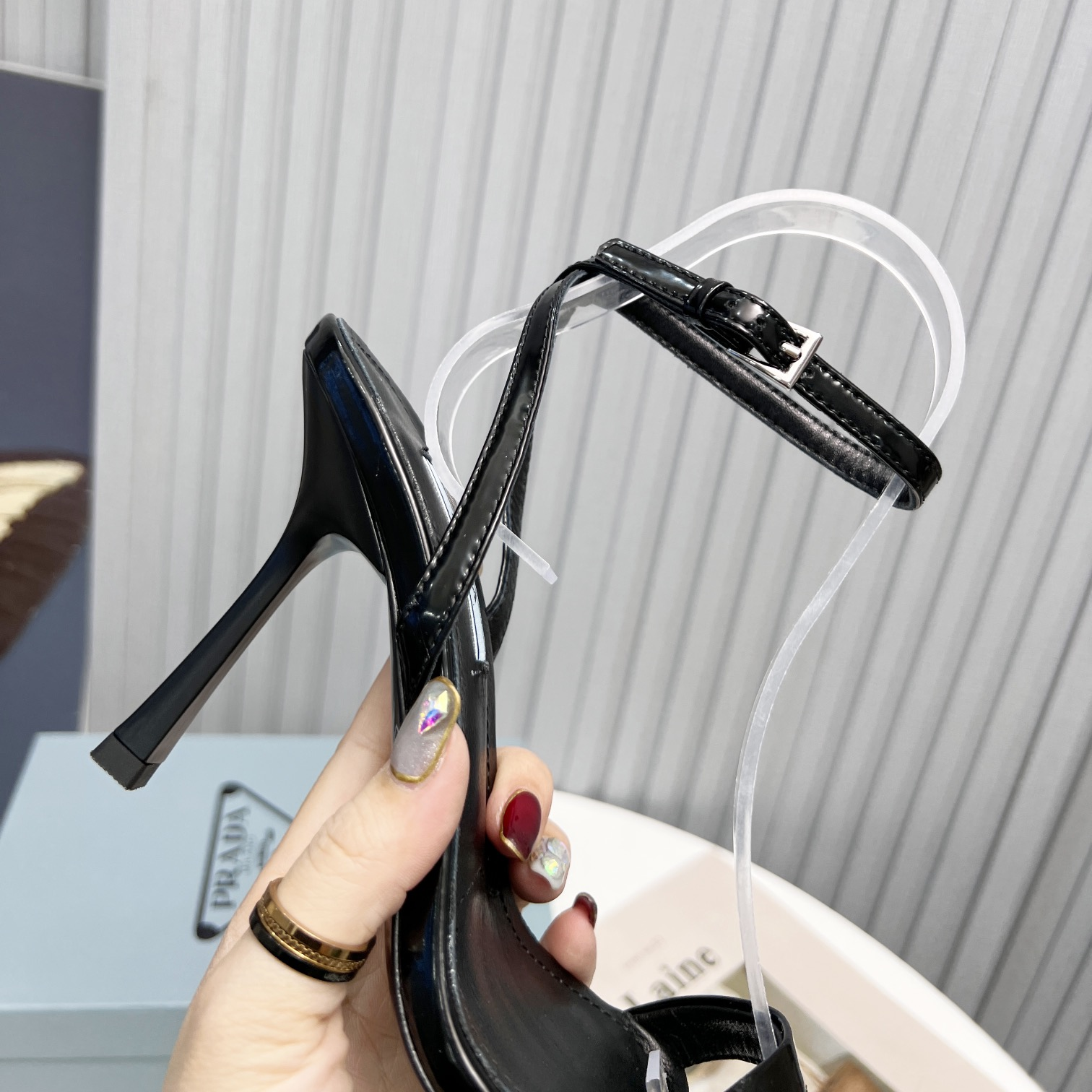 Prada Sandals Heel Height Of 10cm - DopestKickz