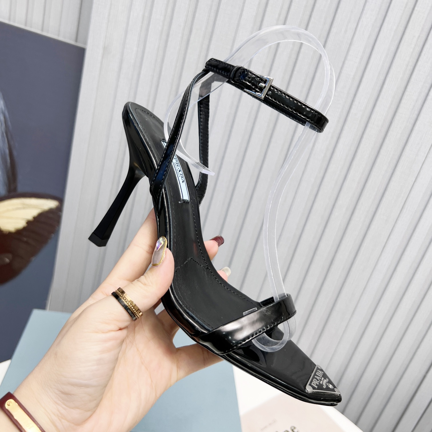 Prada Sandals Heel Height Of 10cm - DopestKickz