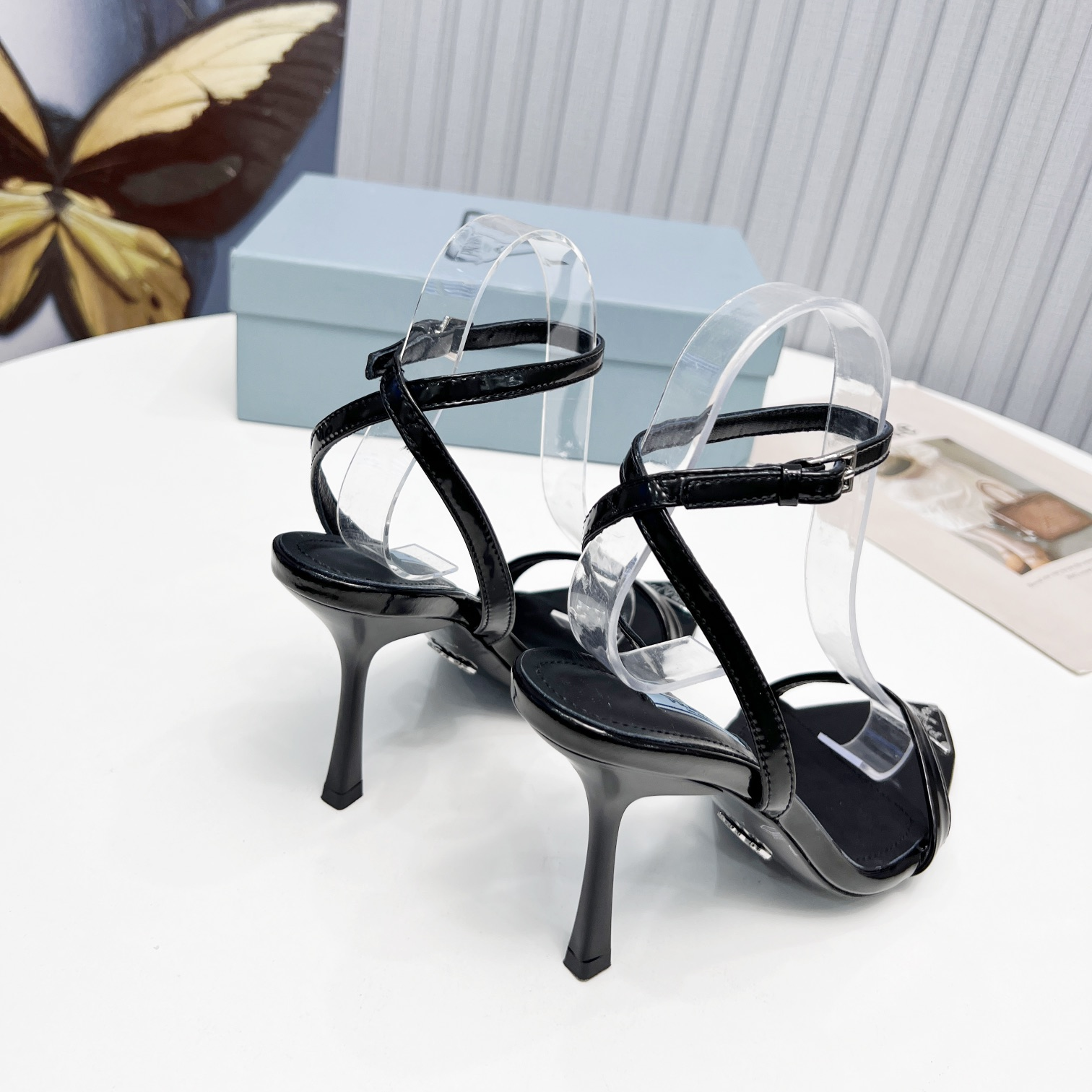 Prada Sandals Heel Height Of 10cm - DopestKickz