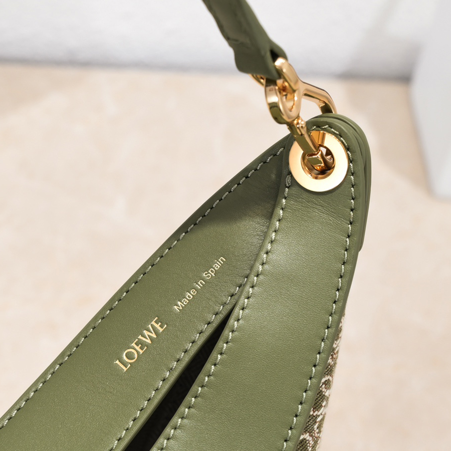 Loewe Luna Bag In Anagram Jacquard And Classic Calfskin(29.5-27-8cm) - DopestKickz
