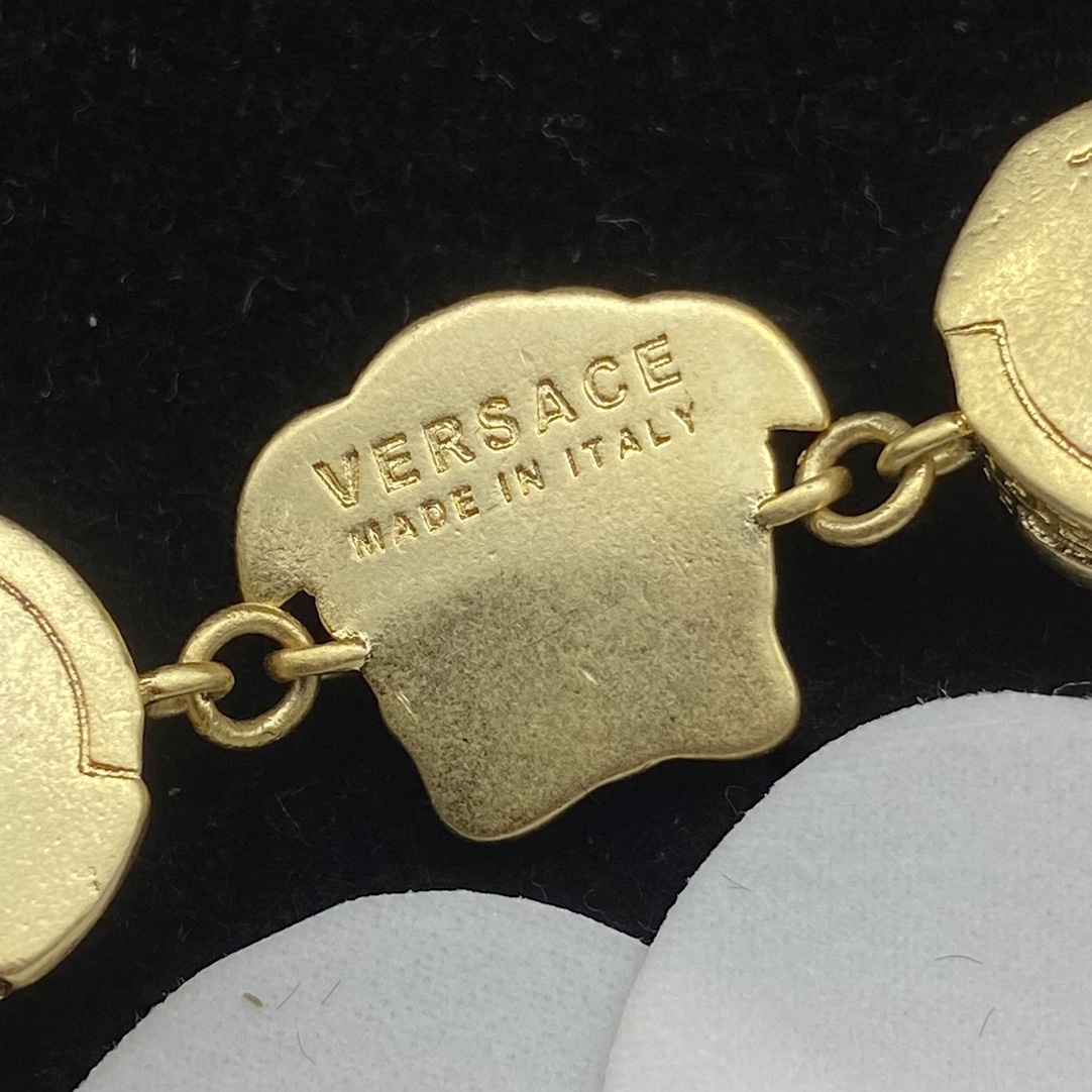 Versace  La Medusa Rhinestone Necklace - DopestKickz