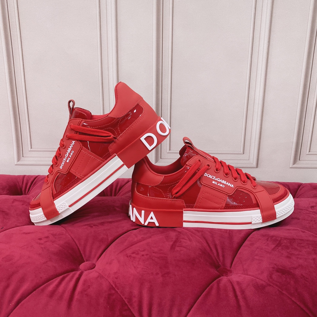 Dolce & Gabbana Mixed-Material Custom 2.Zero Sneakers - DopestKickz