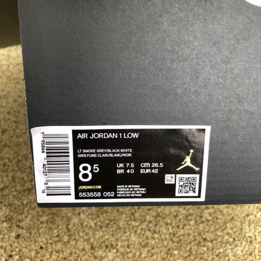 Air Jordan 1 Low Shadow Toe AJ1 Sneaker   553558-052 - DopestKickz