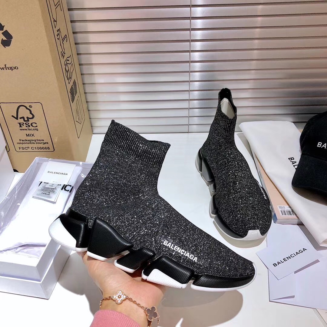 Balenciaga  Speed 2.0 Recycled Knit Sneaker  - DopestKickz