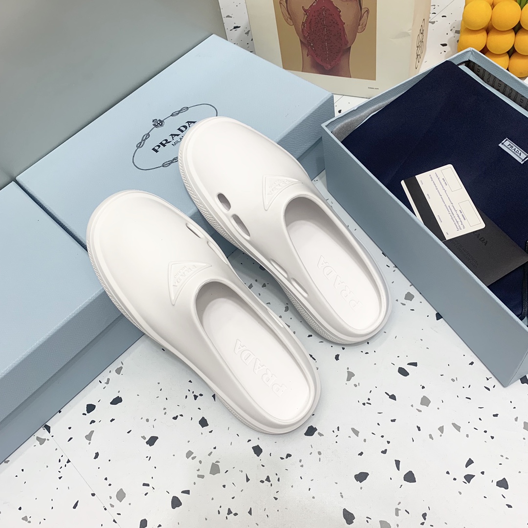 Prada Foam Rubber Mules - DopestKickz