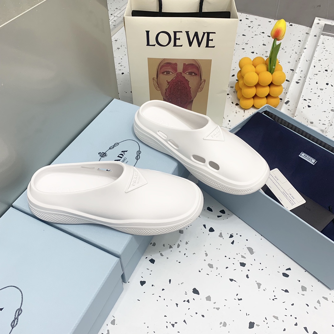 Prada Foam Rubber Mules - DopestKickz