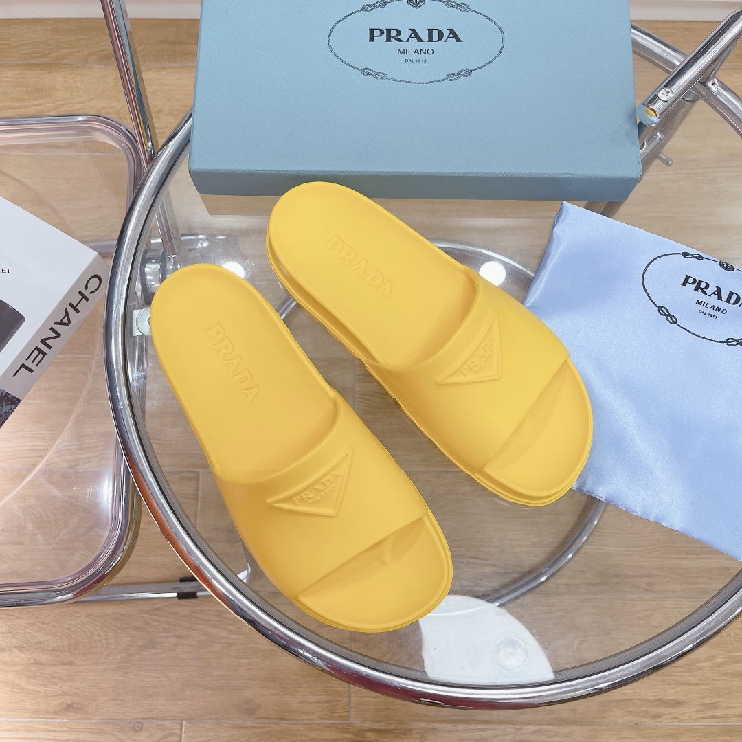 Prada Rubber Slides - DopestKickz