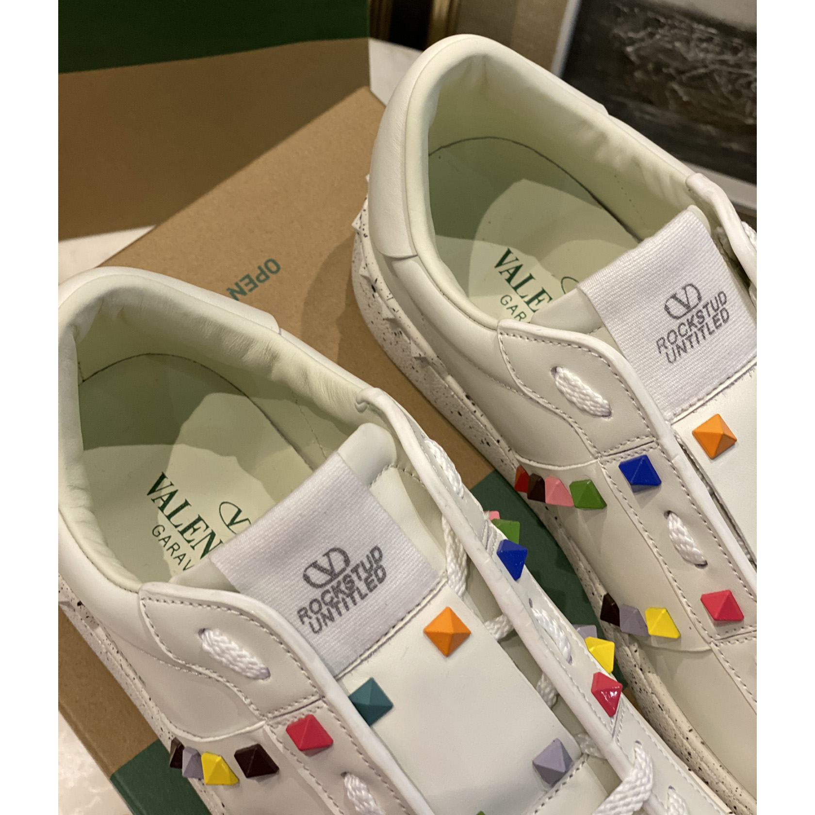 Valenti  Open For A Change Sneaker In Bio-Based Material In White/Multicolor - DopestKickz