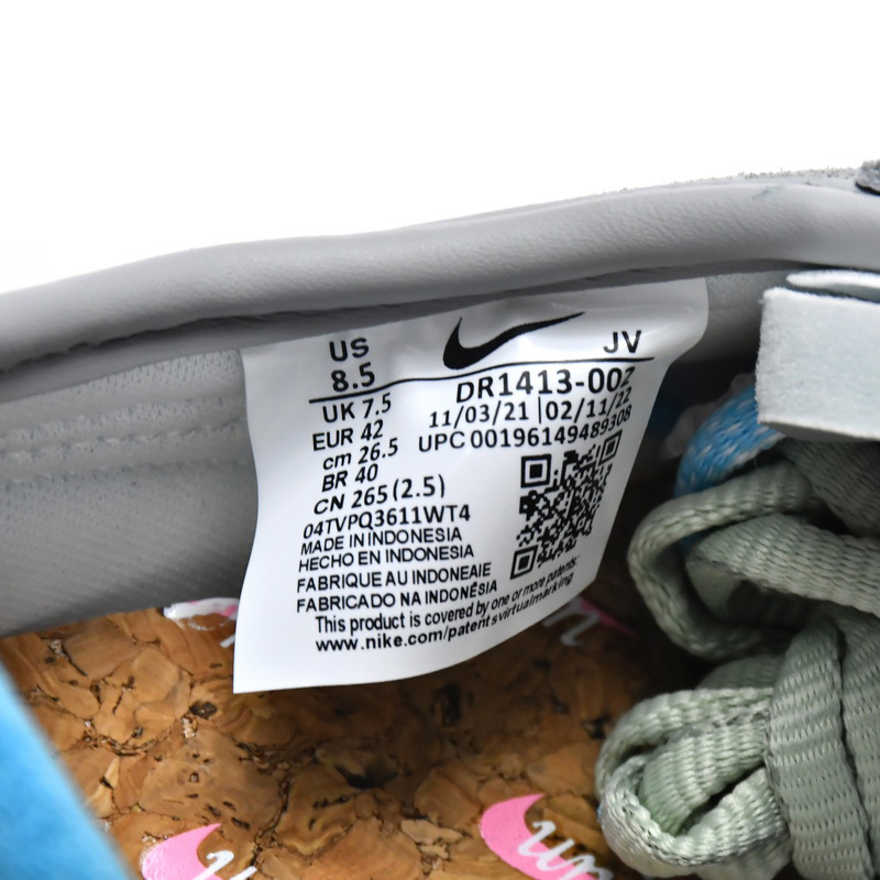  Union LA x Nike Cortez Blue Pink Yellow Grey Sneaker   DR1413-002 - DopestKickz