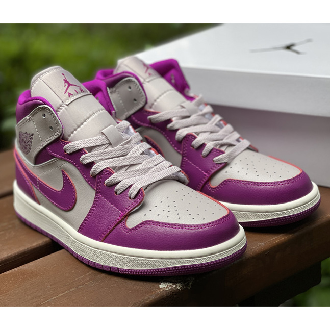 Air Jordan 1 Mid Magenta Sneaker    BQ6472-501 - DopestKickz