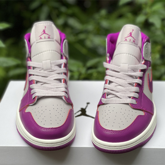 Air Jordan 1 Mid Magenta Sneaker    BQ6472-501 - DopestKickz