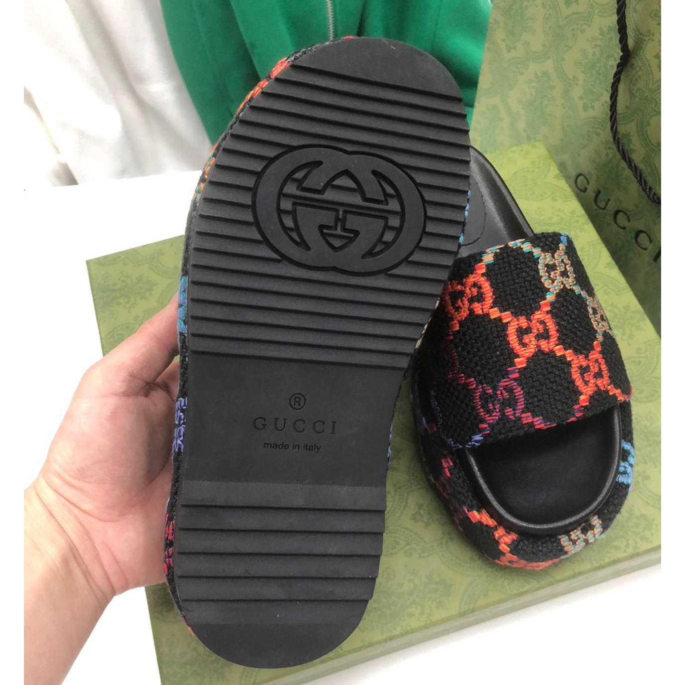 Gucci Platform Slide Sandal - DopestKickz