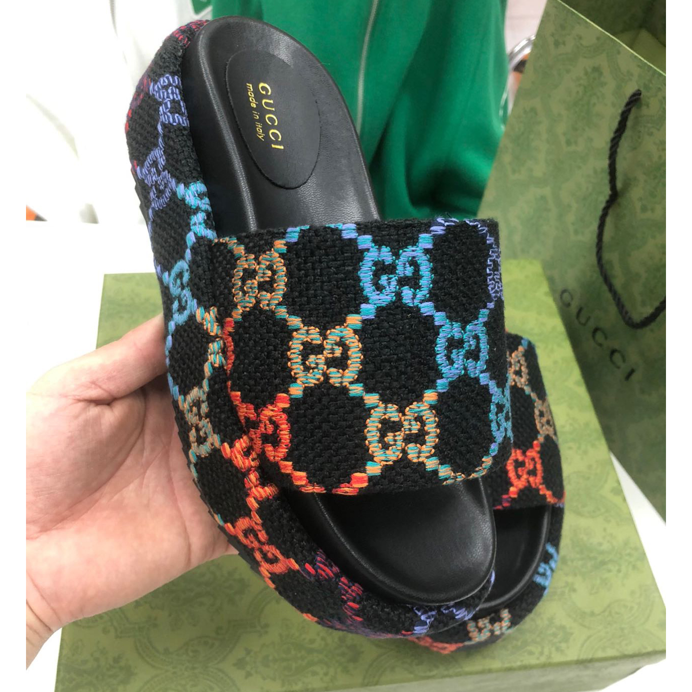 Gucci Platform Slide Sandal - DopestKickz