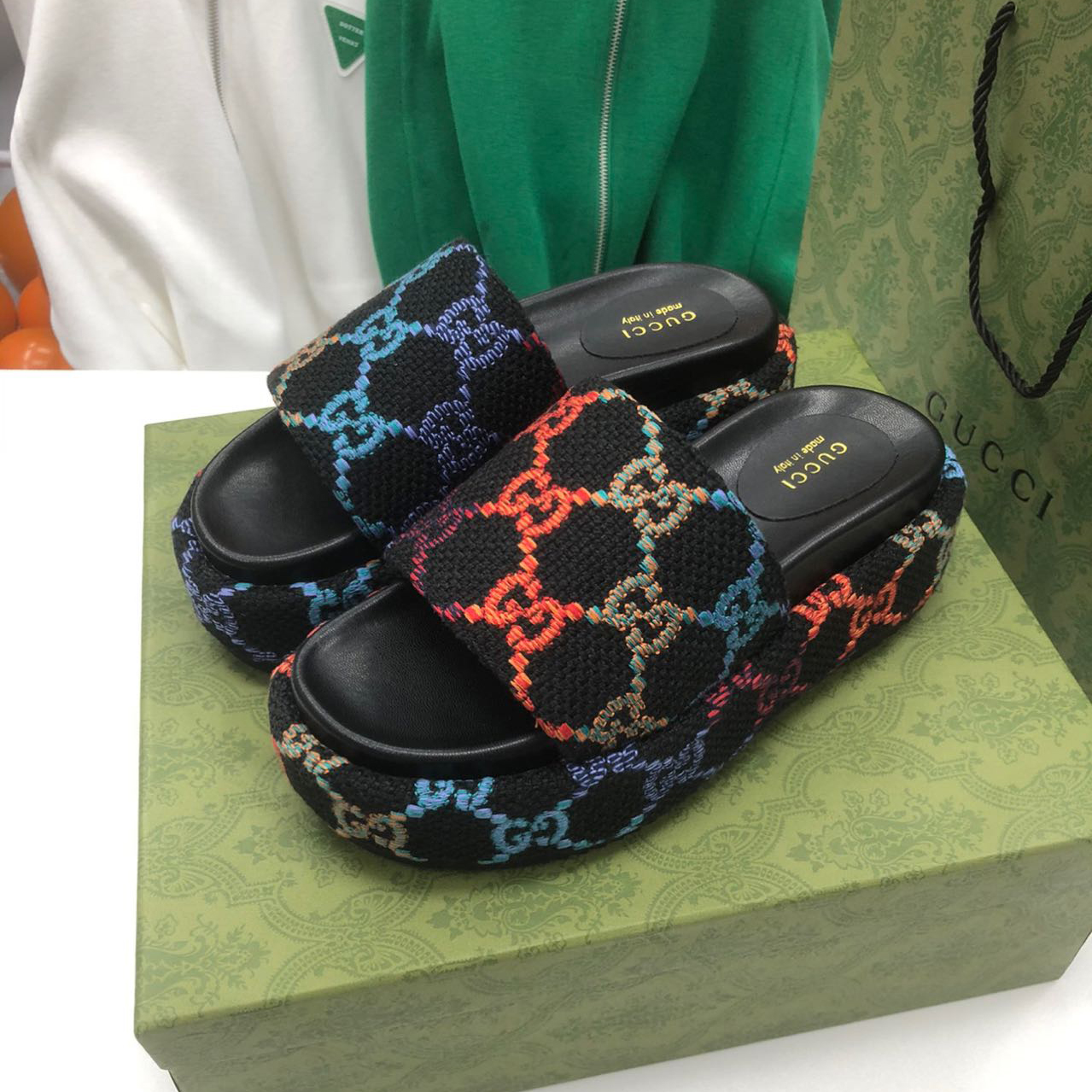 Gucci Platform Slide Sandal - DopestKickz