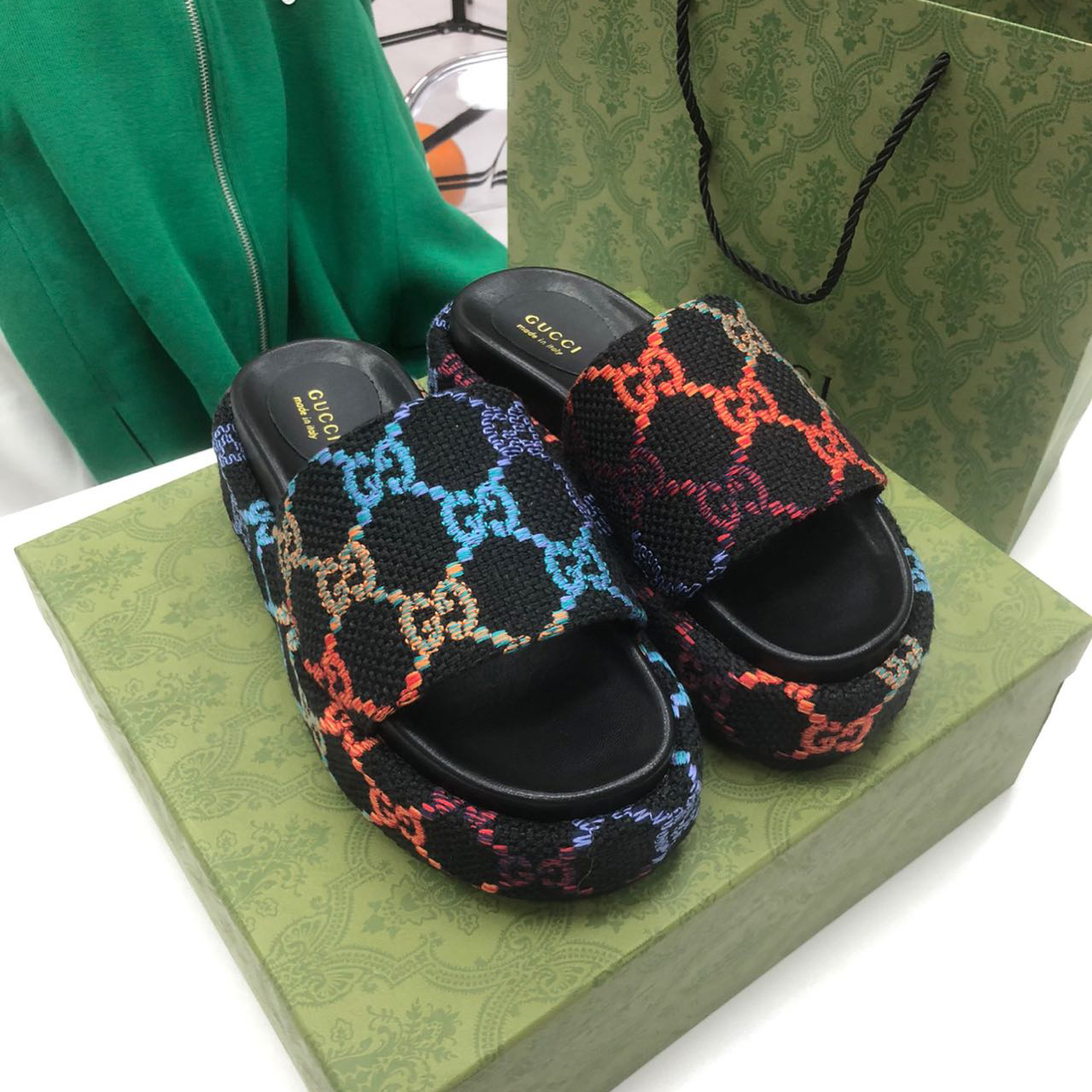 Gucci Platform Slide Sandal - DopestKickz