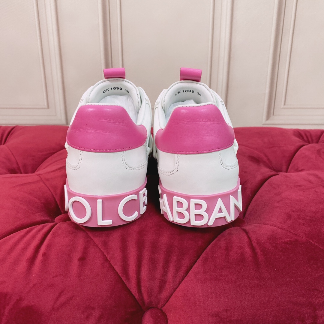 Dolce & Gabbana Calfskin Custom 2.Zero Sneakers With Contrasting Details - DopestKickz