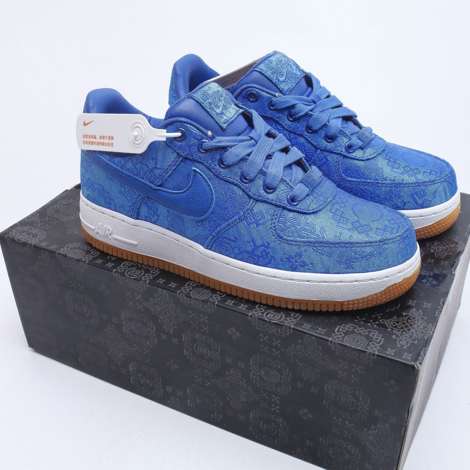 Fragment Design x Nike Air Force 1 Premium"Game Black" Sneaker   - DopestKickz