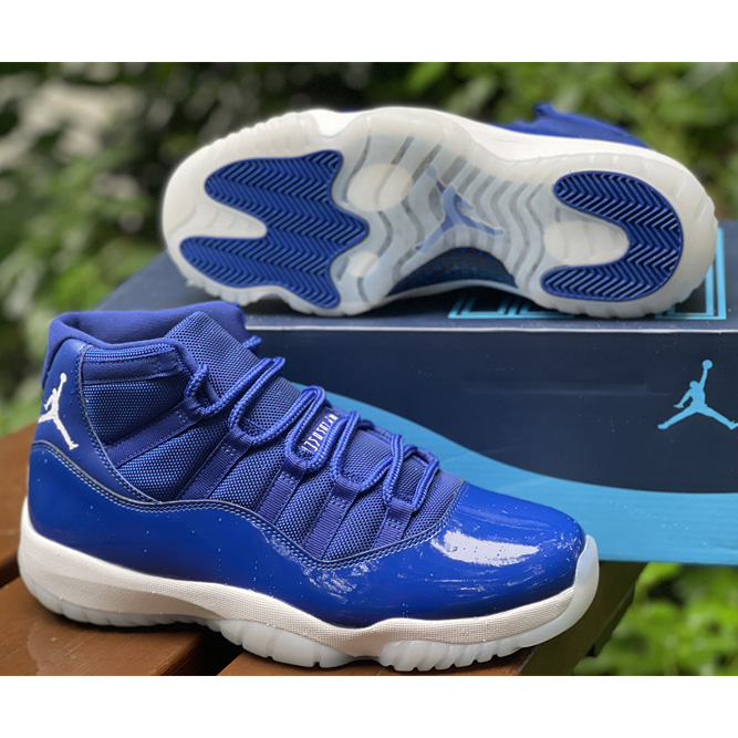 Air Jordan 11 Retro Low ''Legend Blue'' Sneaker   AT7802 115 - DopestKickz