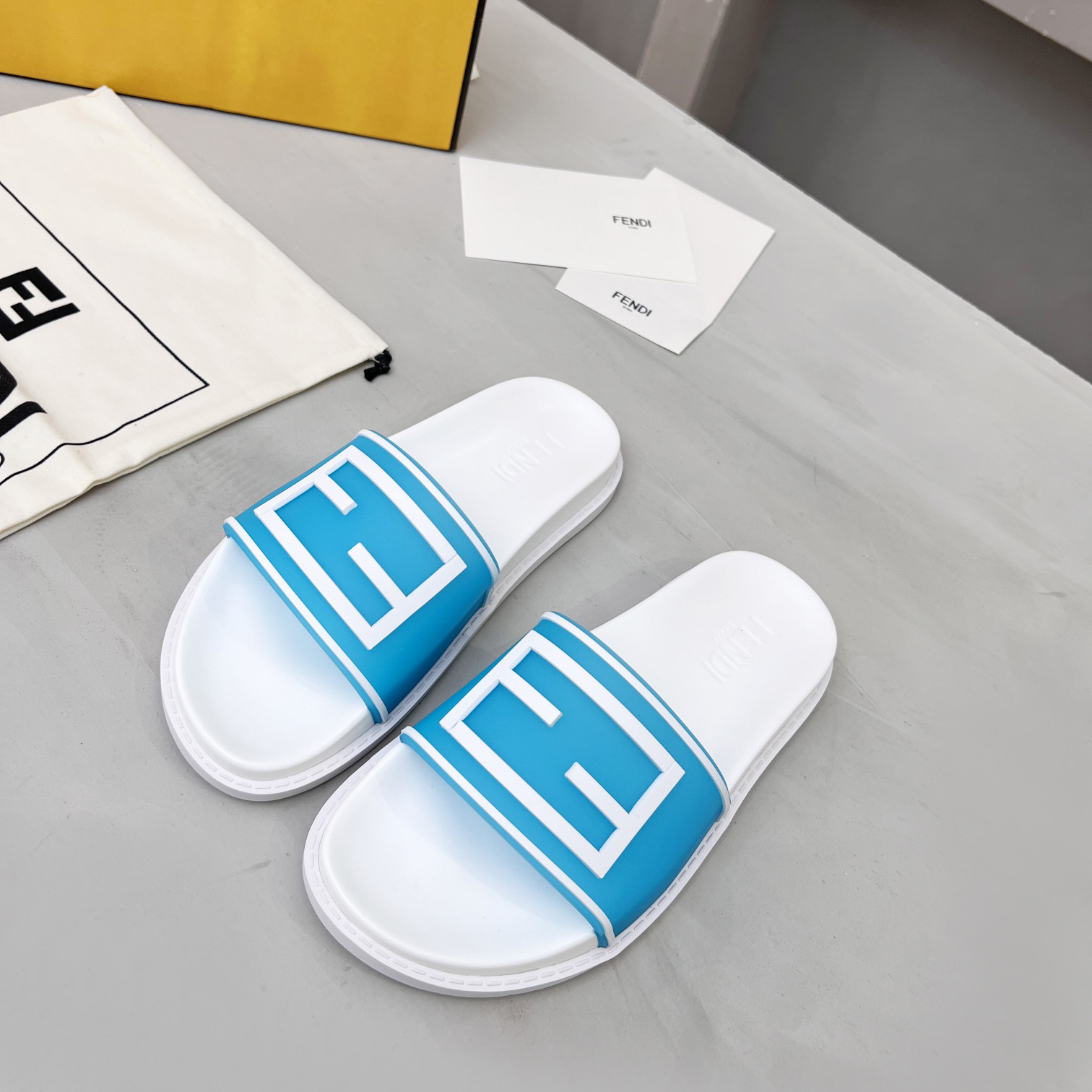 Fendi Baguette Slides - DopestKickz
