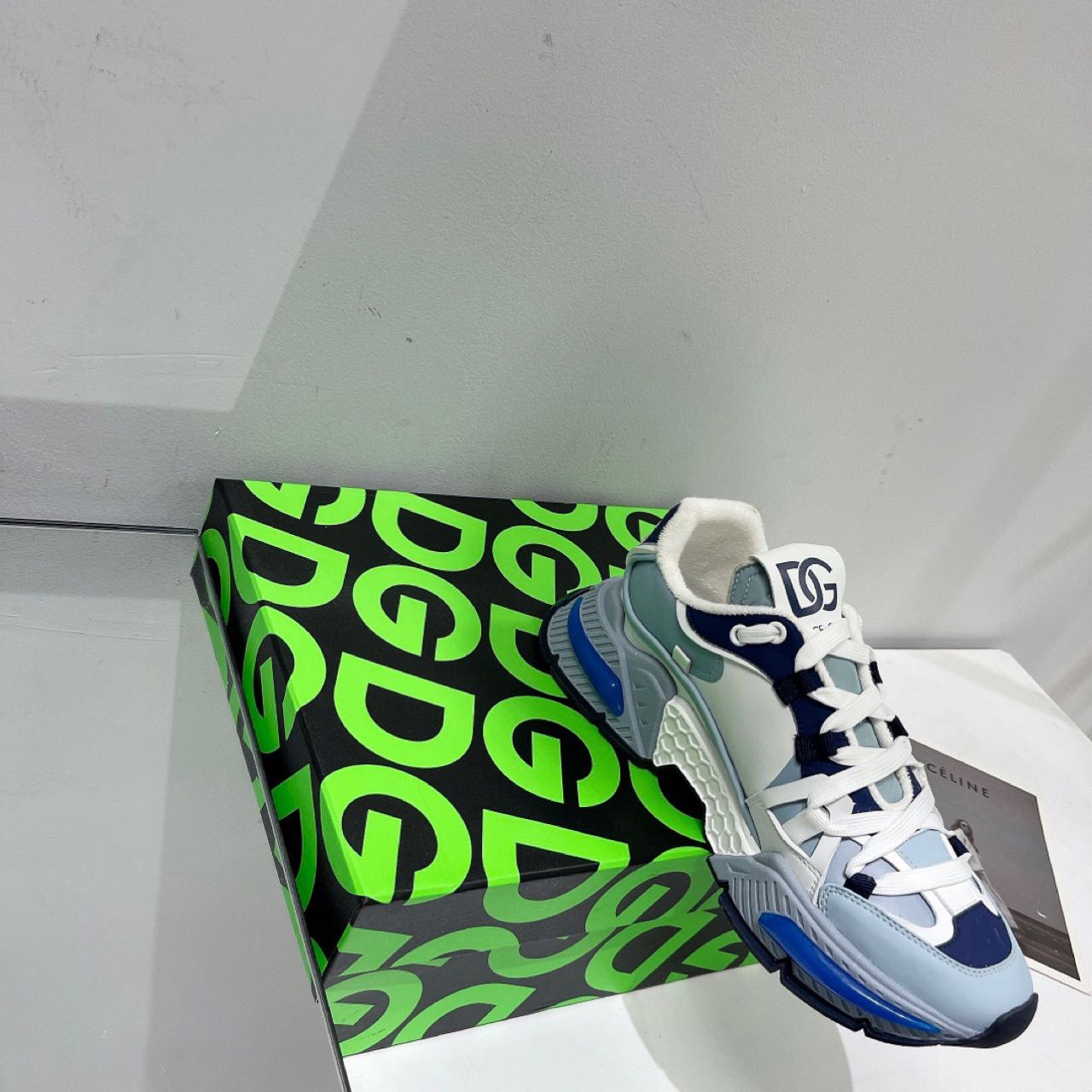 Dolce & Gabbana Mixed-Material Airmaster Sneakers - DopestKickz