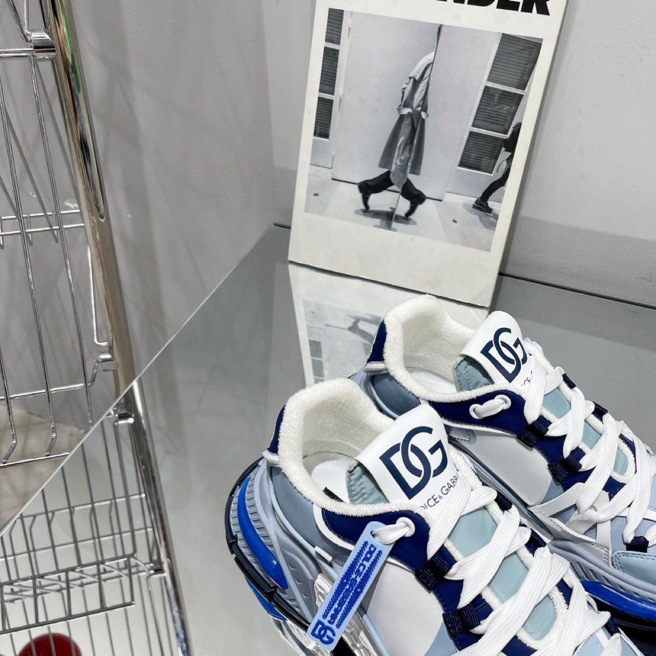 Dolce & Gabbana Mixed-Material Airmaster Sneakers - DopestKickz
