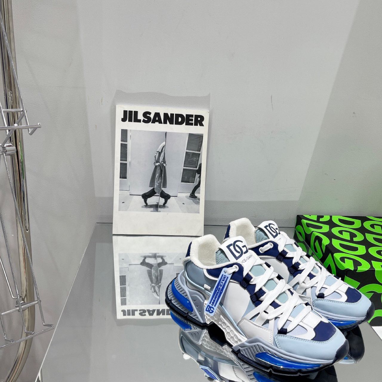 Dolce & Gabbana Mixed-Material Airmaster Sneakers - DopestKickz