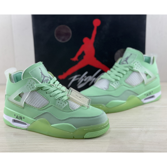 Off White x Air Jordan 4 Sneakers  - DopestKickz