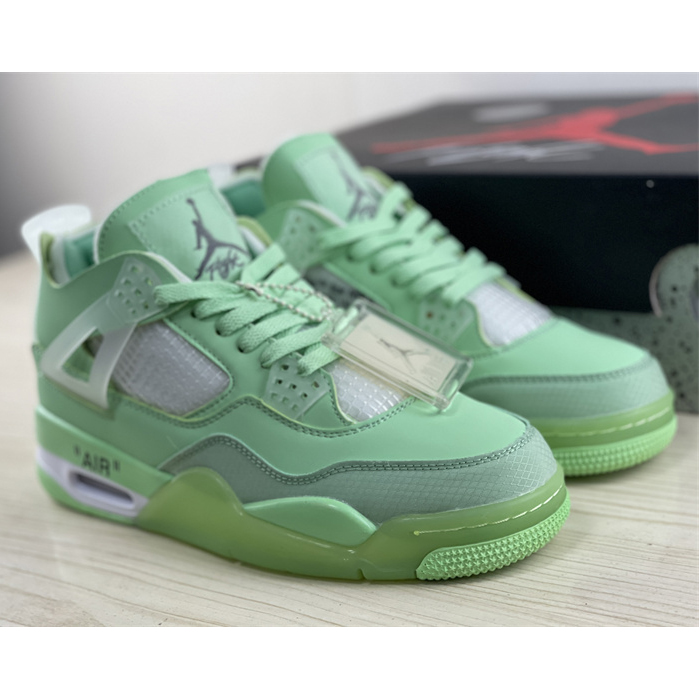 Off White x Air Jordan 4 Sneakers  - DopestKickz