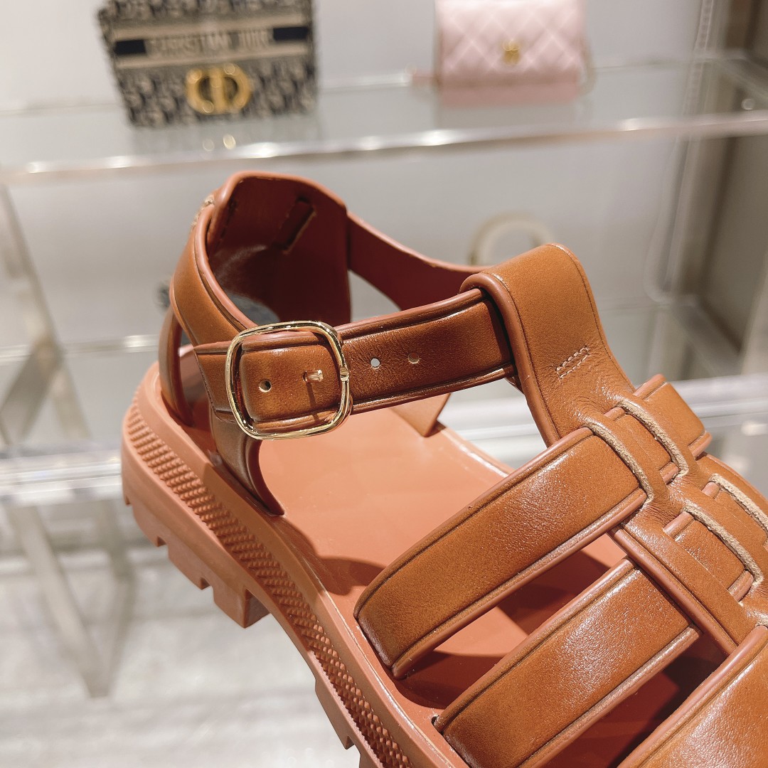 Celine Clea Chunky Sandal  In Calfskin - DopestKickz