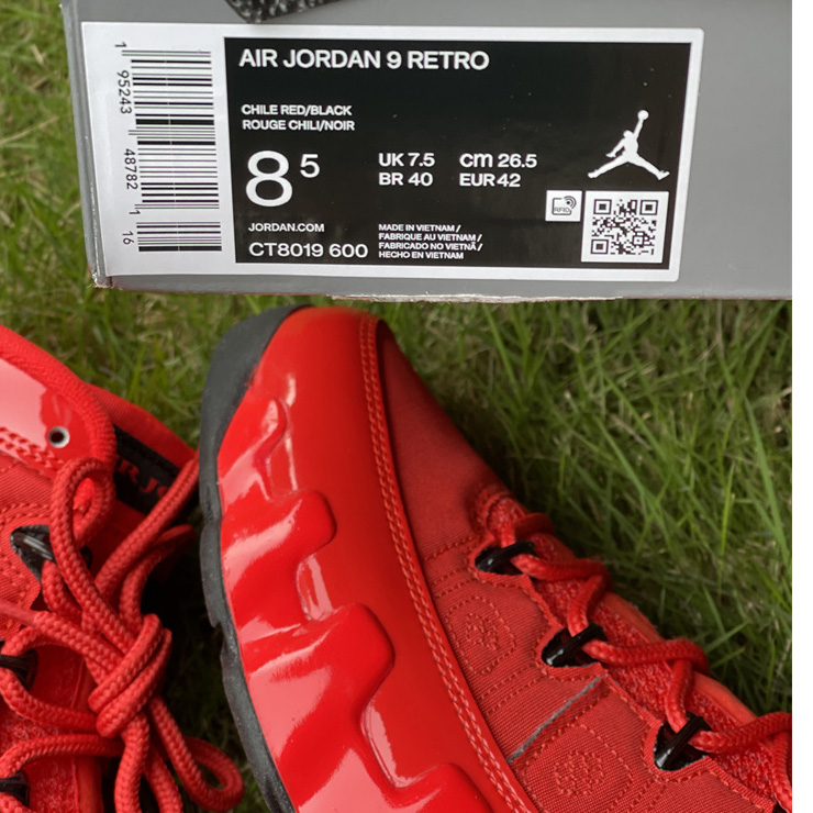 Air Jordan 9 “Chile Red”  Basketball Shoes   CT8019-600 - DopestKickz