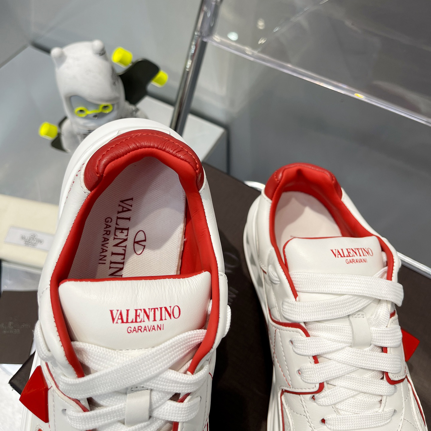 Valenti One Stud Low-Top Calfskin Sneaker - DopestKickz