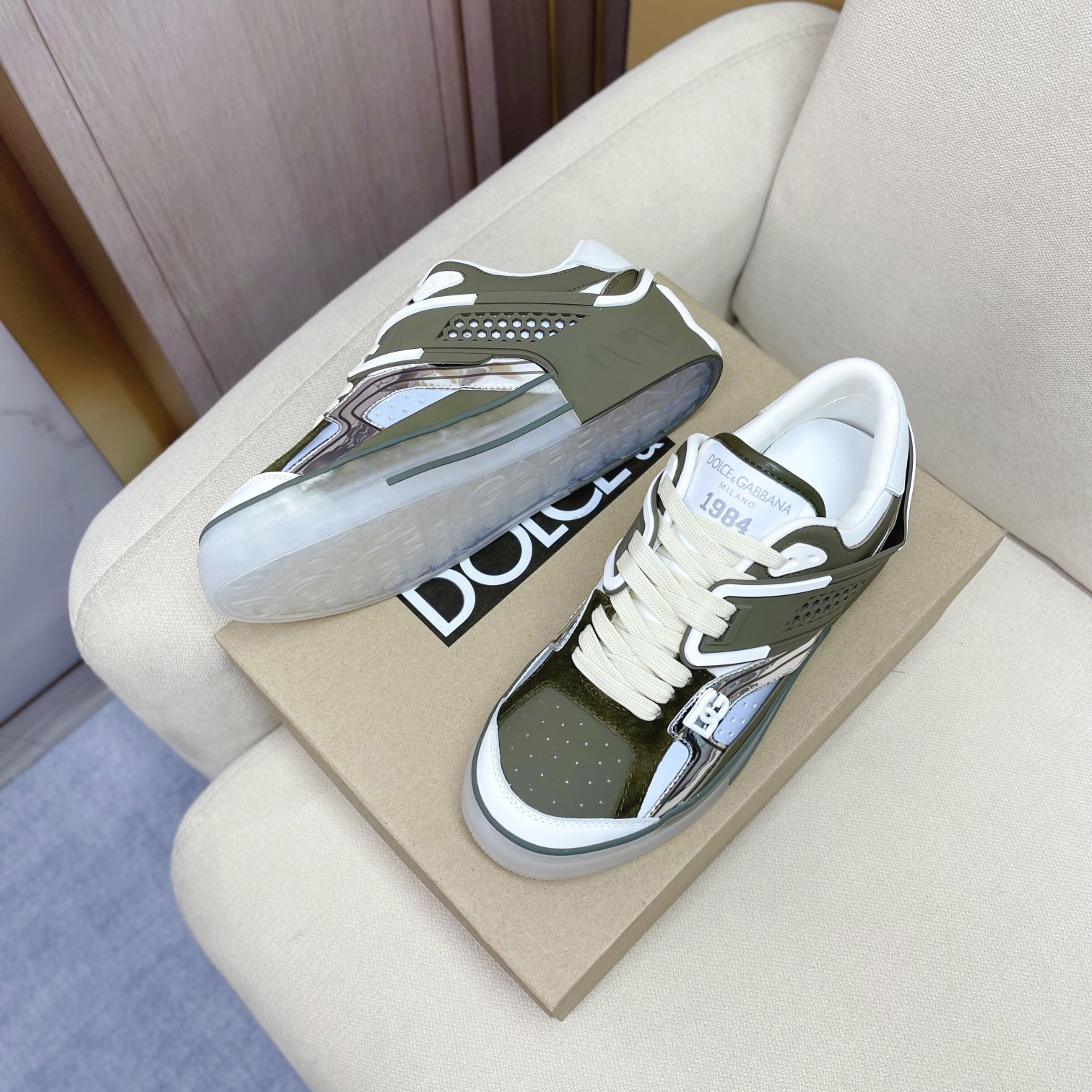 Dolce & Gabbana Calfskin Custom 2.Zero Sneakers - DopestKickz
