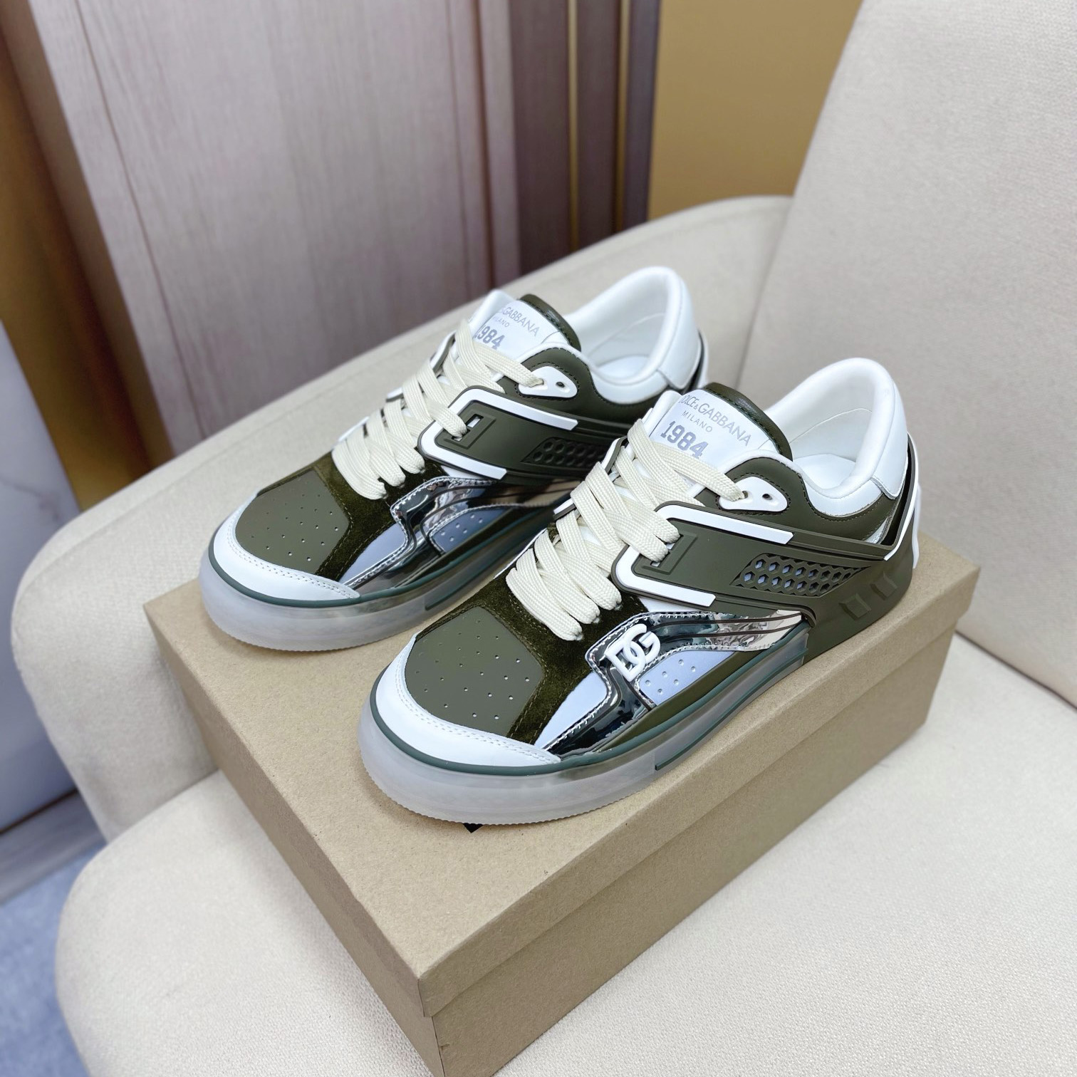 Dolce & Gabbana Calfskin Custom 2.Zero Sneakers - DopestKickz